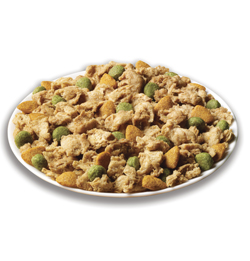 Chef Michael’s® Canine Creations Rotisserie Chicken Flavor and pea & carrot garnishes bowl